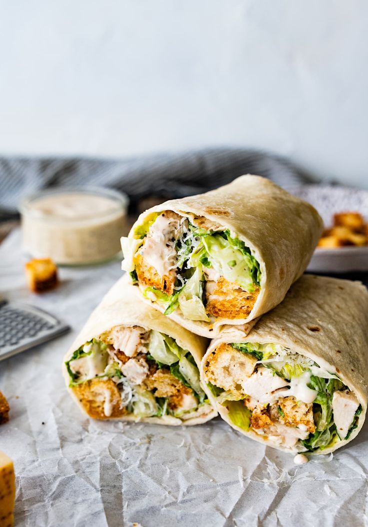 Classic Caesar Wrap (with or without Chicken)